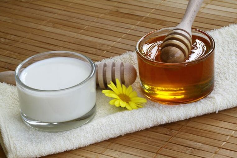 refreshing mask with milk and honey